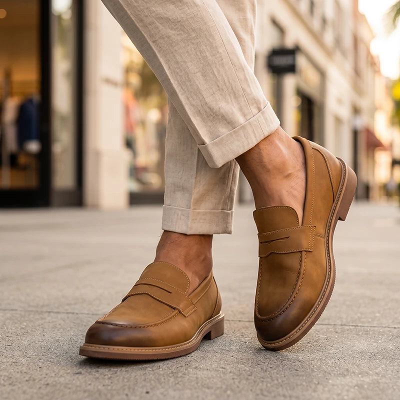 Abbott Leather Loafers