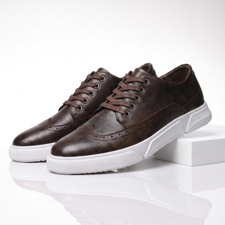 Calver Leather Brogue Sneakers
