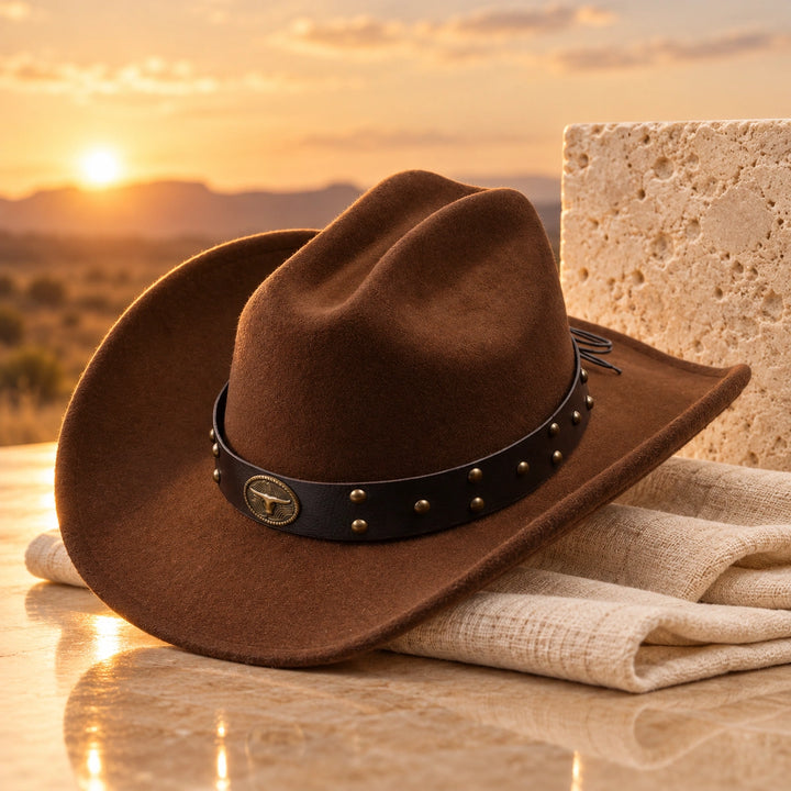 Ryland Studded Western Hat