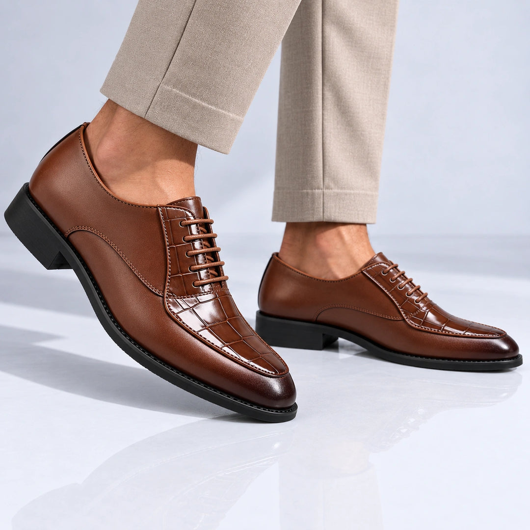 Octavian Croc Embossed Dress Shoes