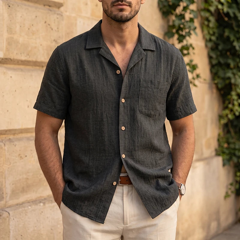 Capri Linen Camp Shirt