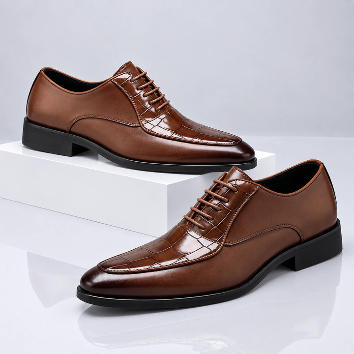 Octavian Croc Embossed Dress Shoes