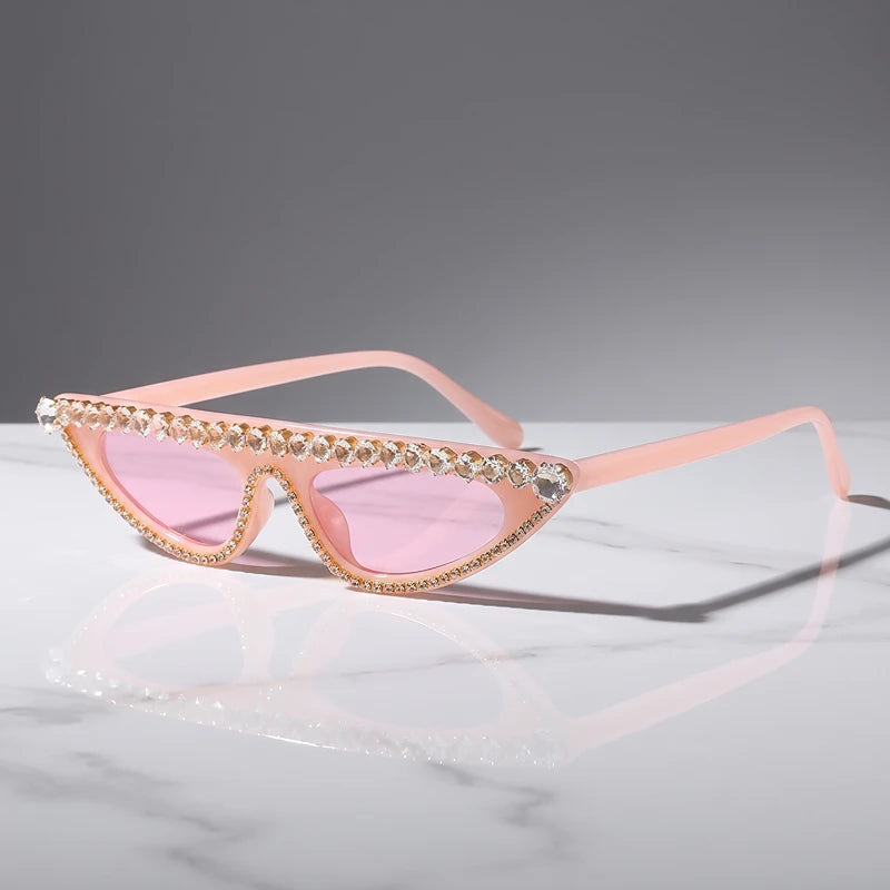 Sage Crystal Cat Eye Sunglasses