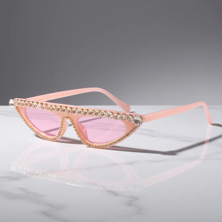 Sage Crystal Cat Eye Sunglasses