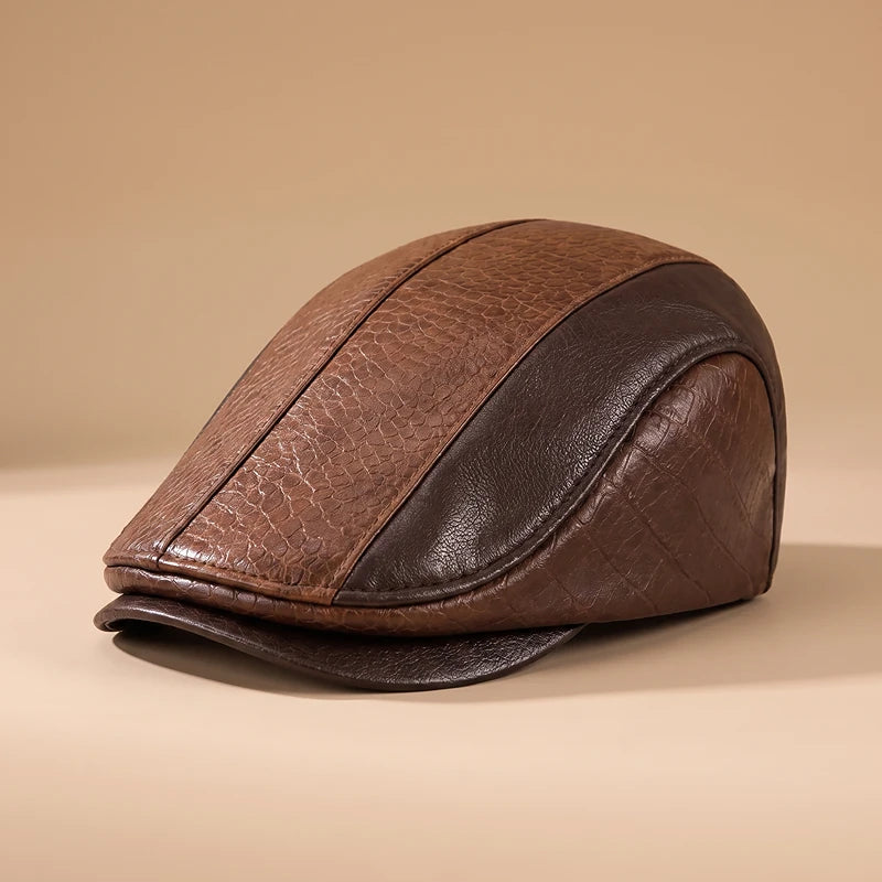 Everett Leather Cap