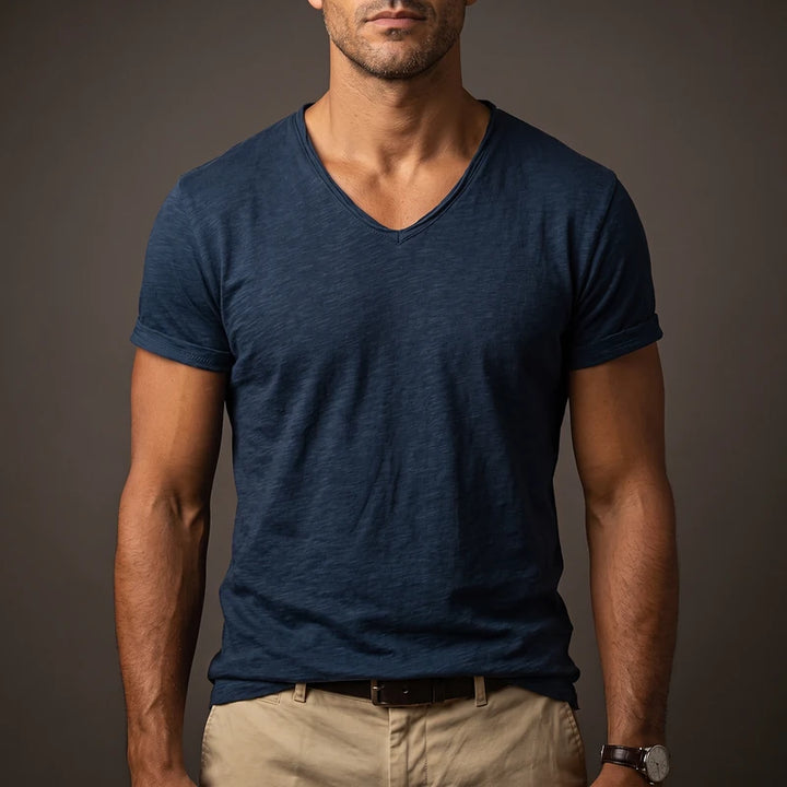 Fletcher Men's Organic Cotton Shirt - Navy