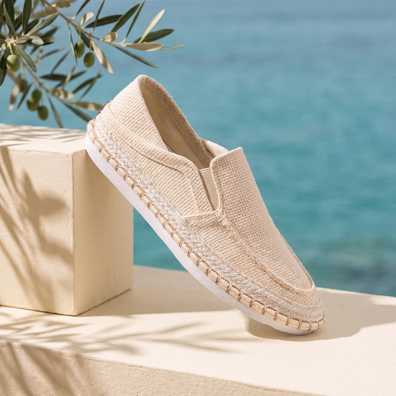 Marston Men's Woven Canvas Espadrilles - Beige
