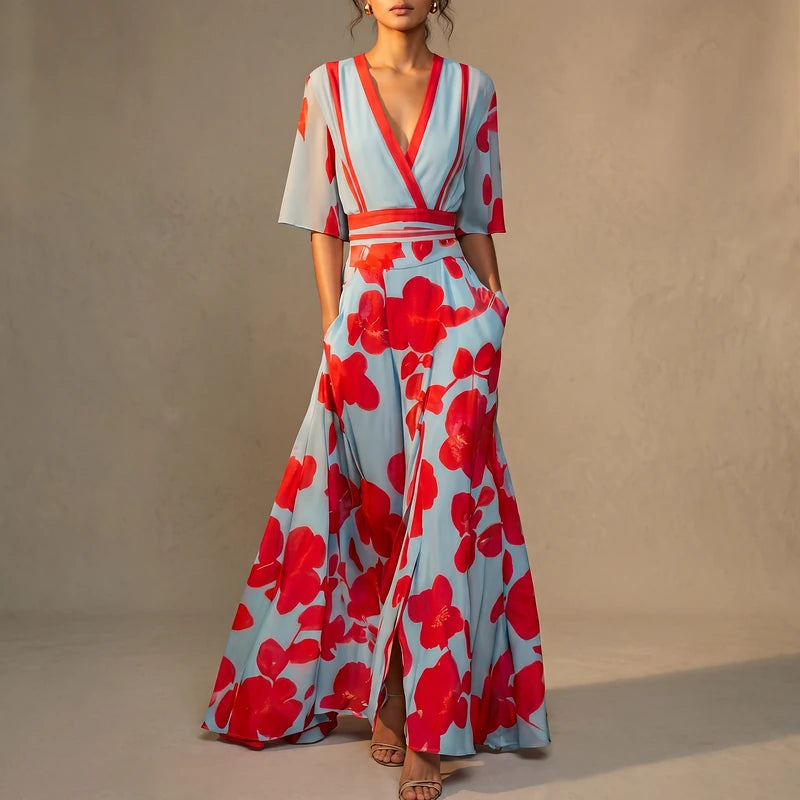 Georgina Women's Floral Wrap Maxi Dress - Floral