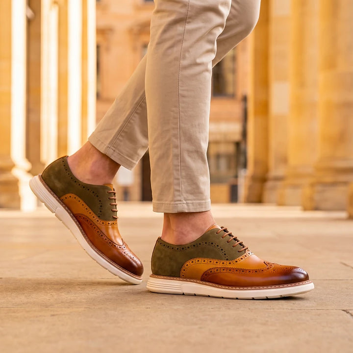 Sterling Men's Brogue Dress Sneakers