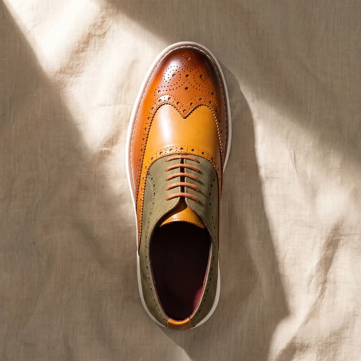 Sterling Men's Brogue Dress Sneakers