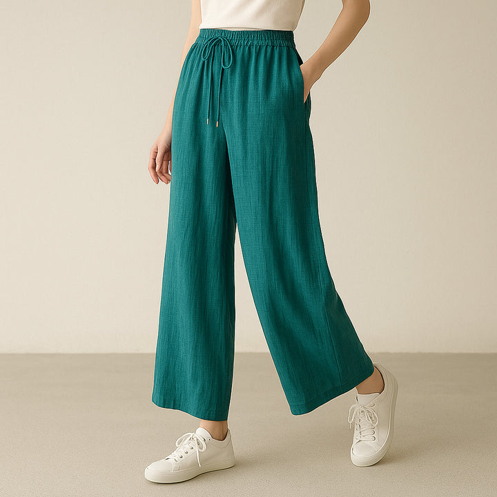 Ayra Linen Pants - Redwood Main