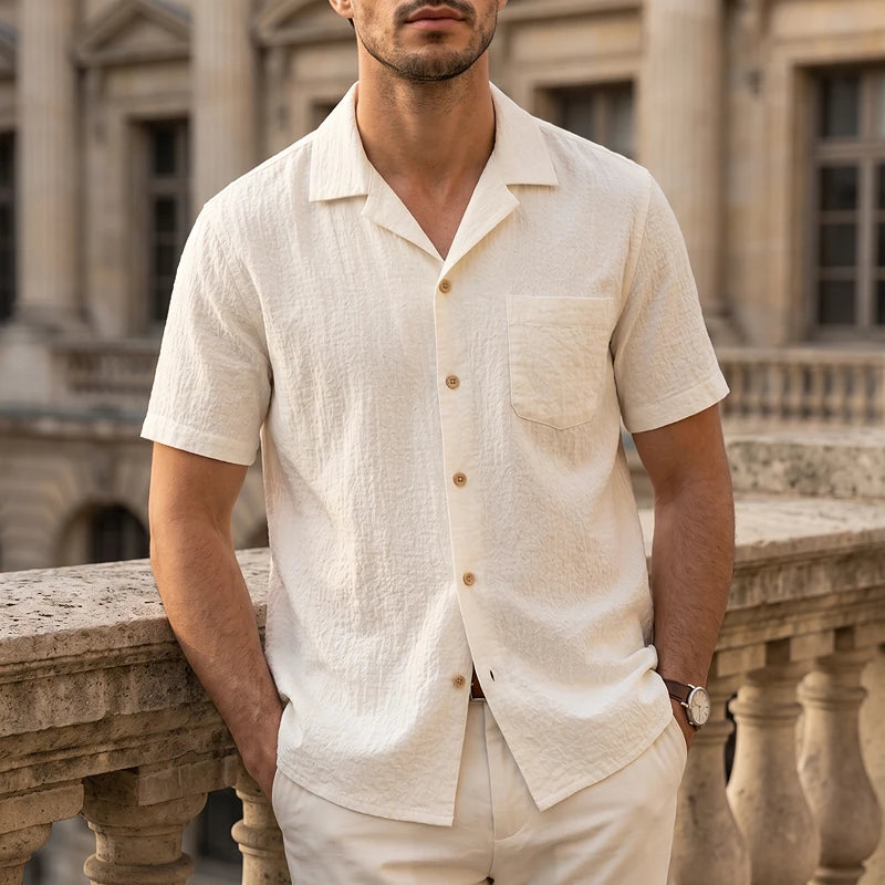 Capri Linen Camp Shirt