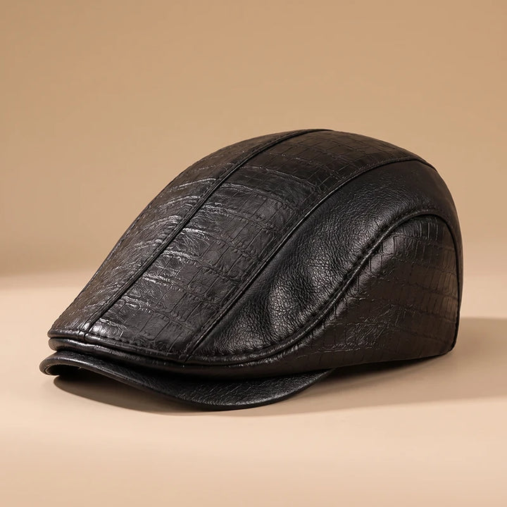 Everett Leather Cap