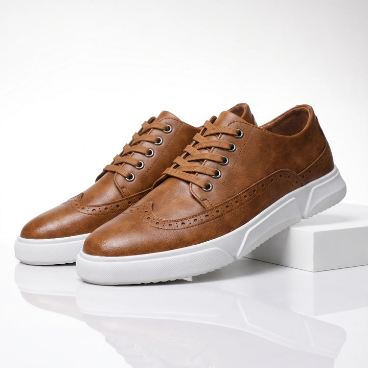 Calver Leather Brogue Sneakers