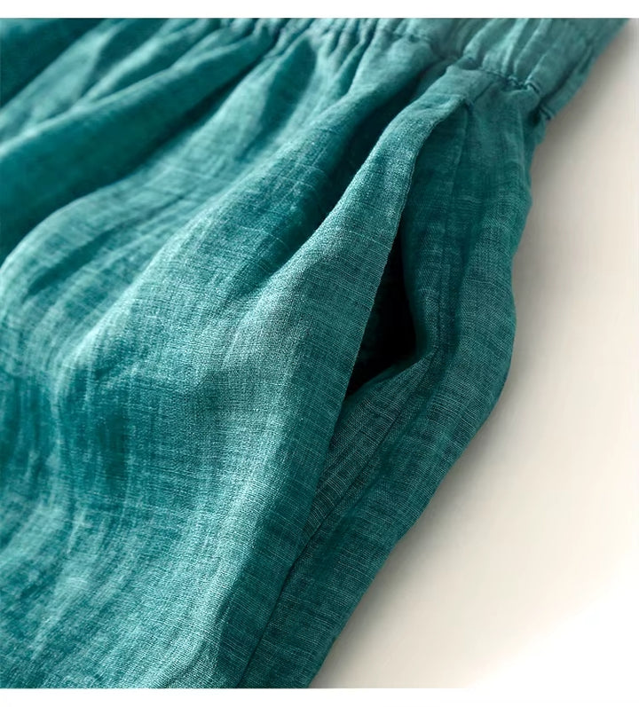 Ayra Linen Pants - Redwood Main