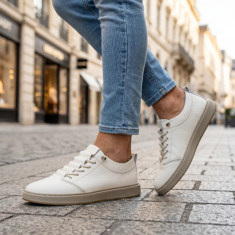 Corden Leather Sneakers