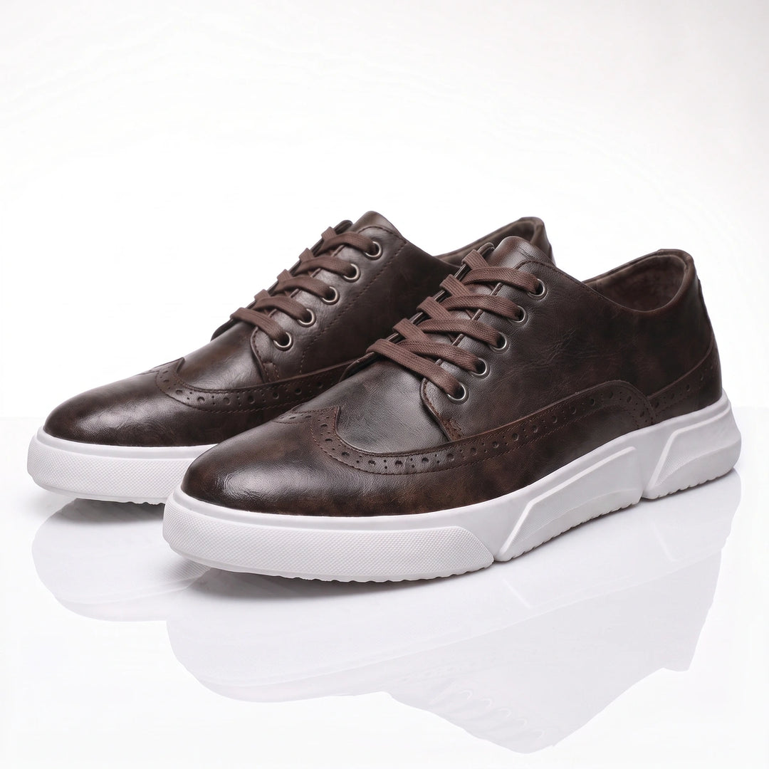Calver Leather Brogue Sneakers