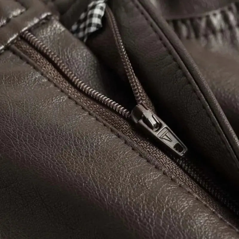 Vetra Vegan Leather Pants - Redwood Main