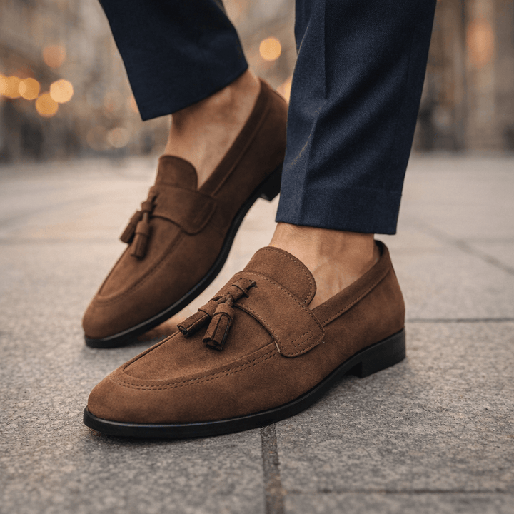 Ashbury Suede Tassel Loafers