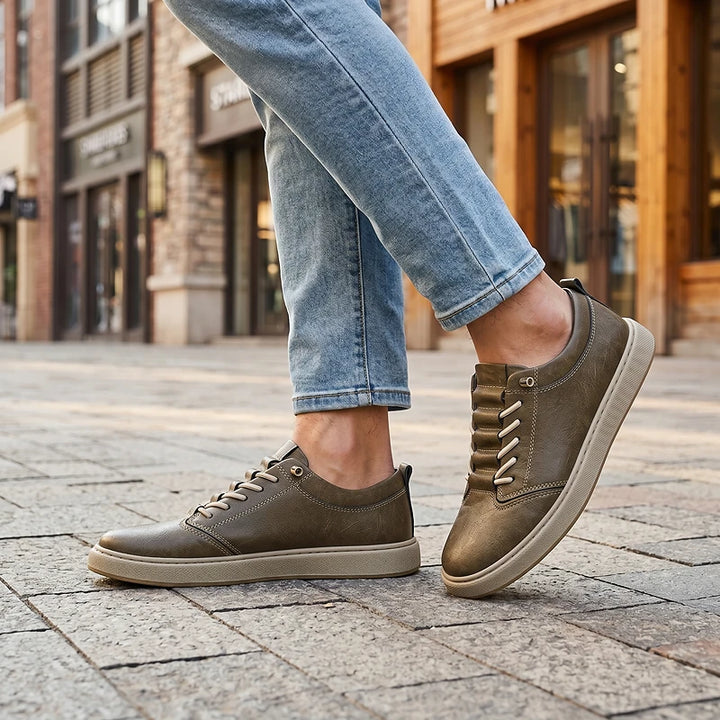 Corden Leather Sneakers