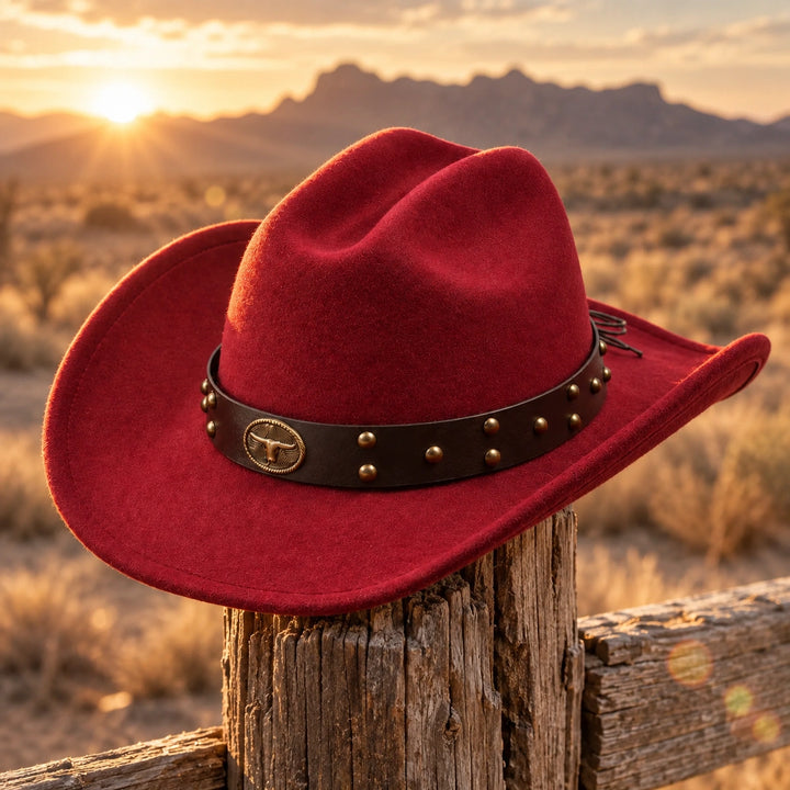 Ryland Studded Western Hat