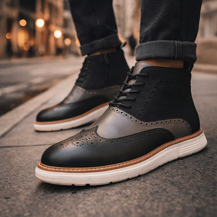 Raven Leather Boots