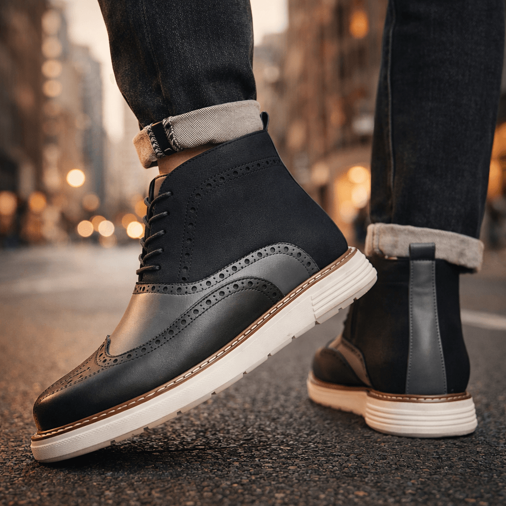 Raven Leather Boots