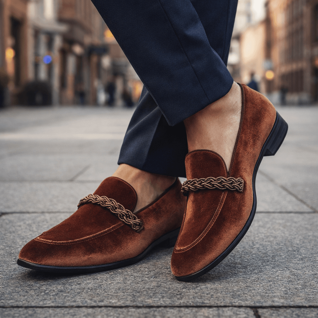 Dunmore Velvet Loafers