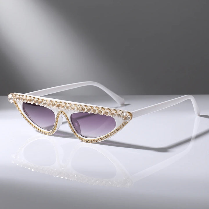 Sage Crystal Cat Eye Sunglasses