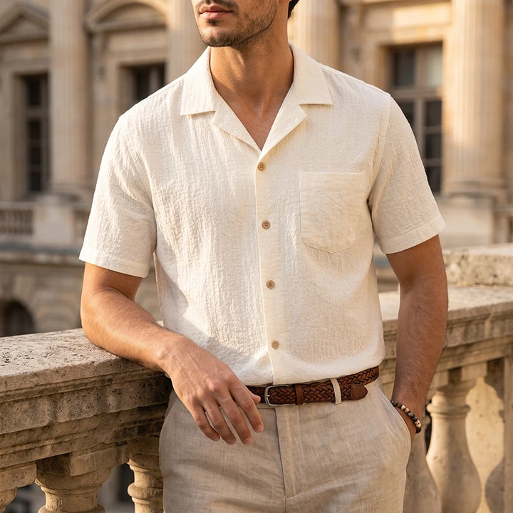 Capri Linen Camp Shirt