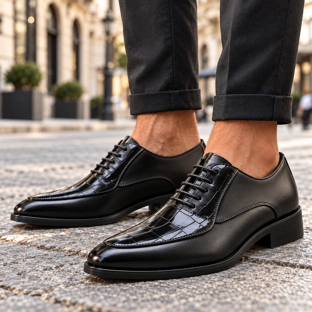 Octavian Croc Embossed Dress Shoes