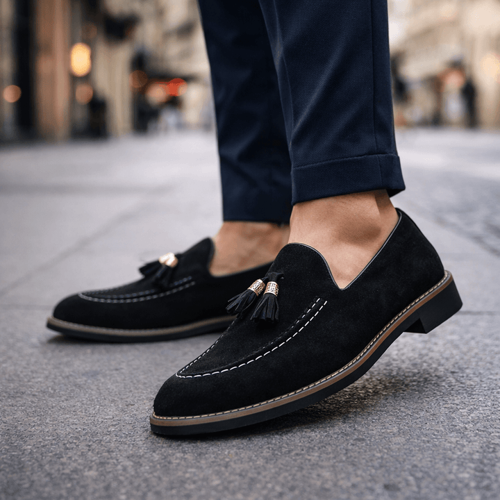 Harlow Suede Tassel Loafers