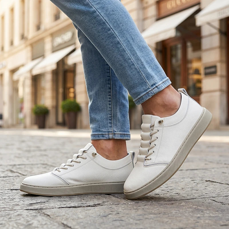 Corden Leather Sneakers