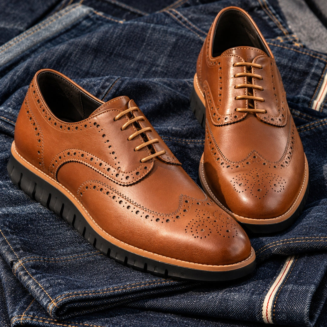 Miles Wingtip Brogue Shoes