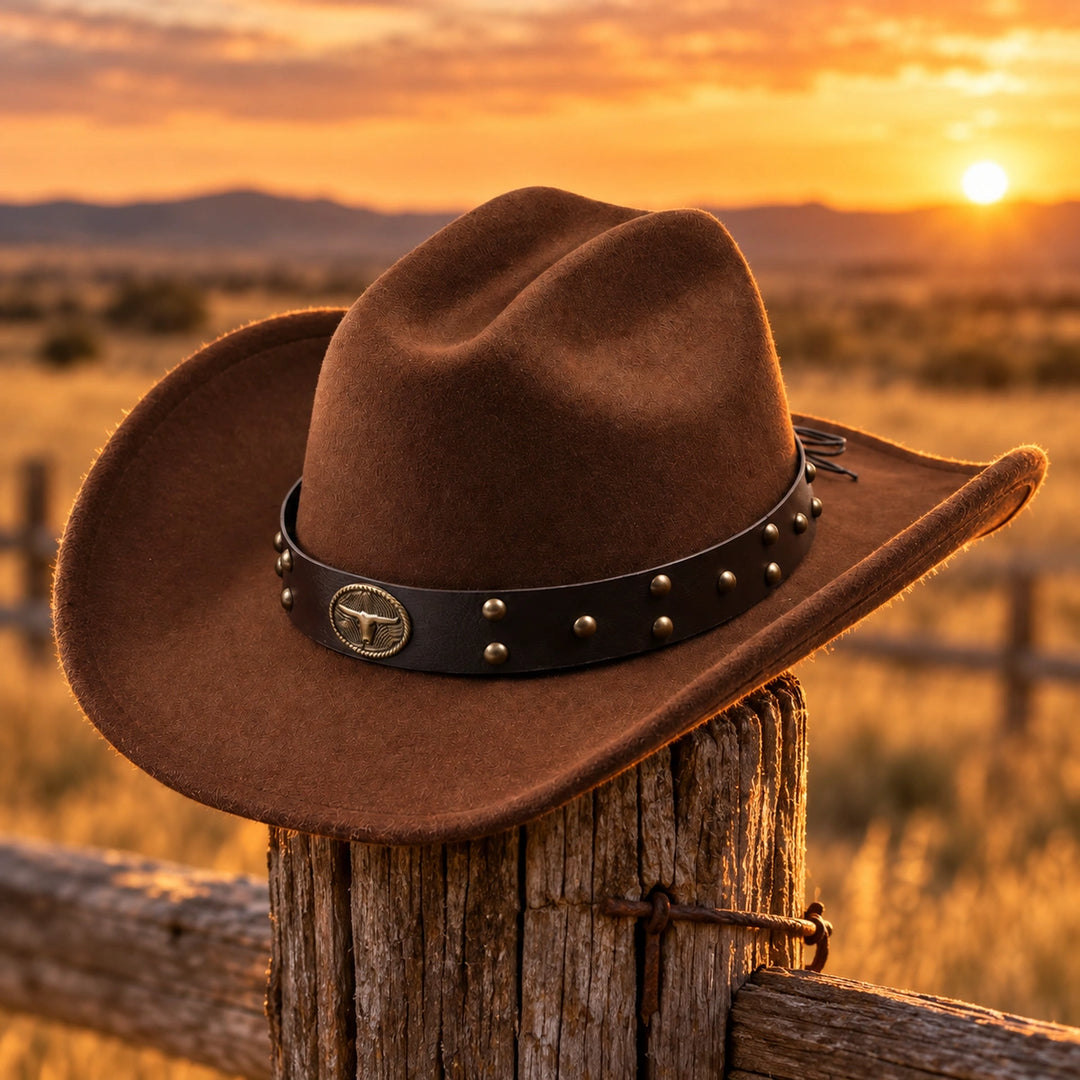Ryland Studded Western Hat