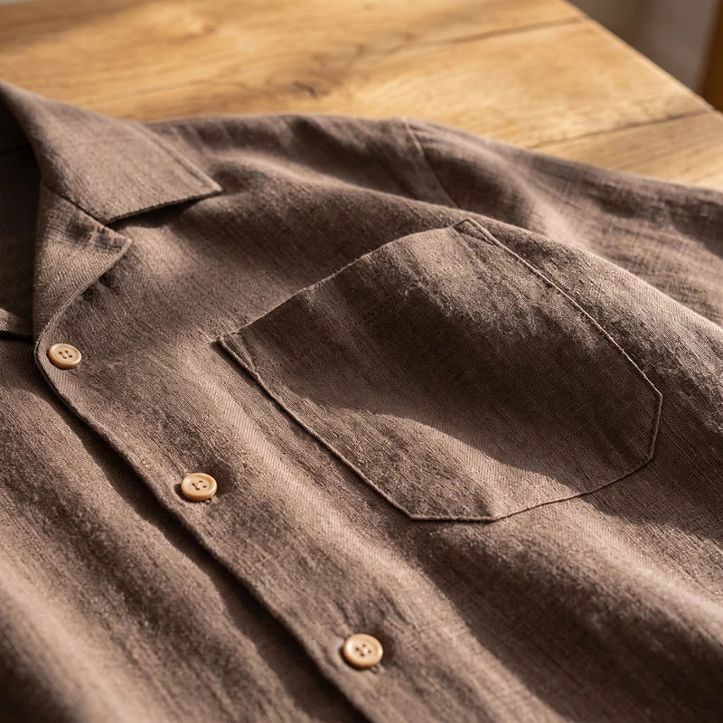 Capri Linen Camp Shirt