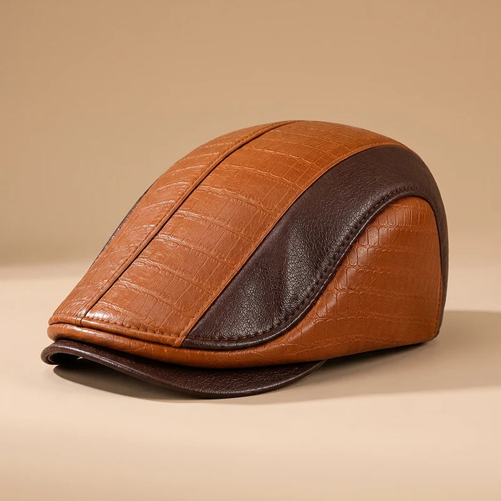 Everett Leather Cap