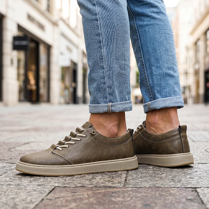 Corden Leather Sneakers