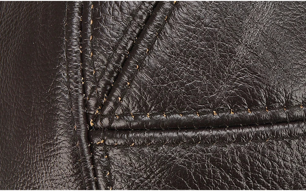 Ironvale Leather Cap - Redwood Main