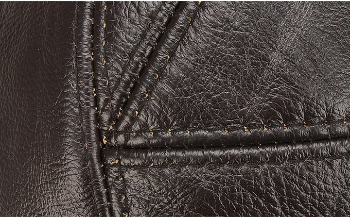 Ironvale Leather Cap - Redwood Main