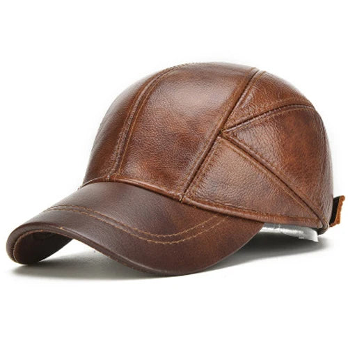 Ironvale Leather Cap - Redwood Main