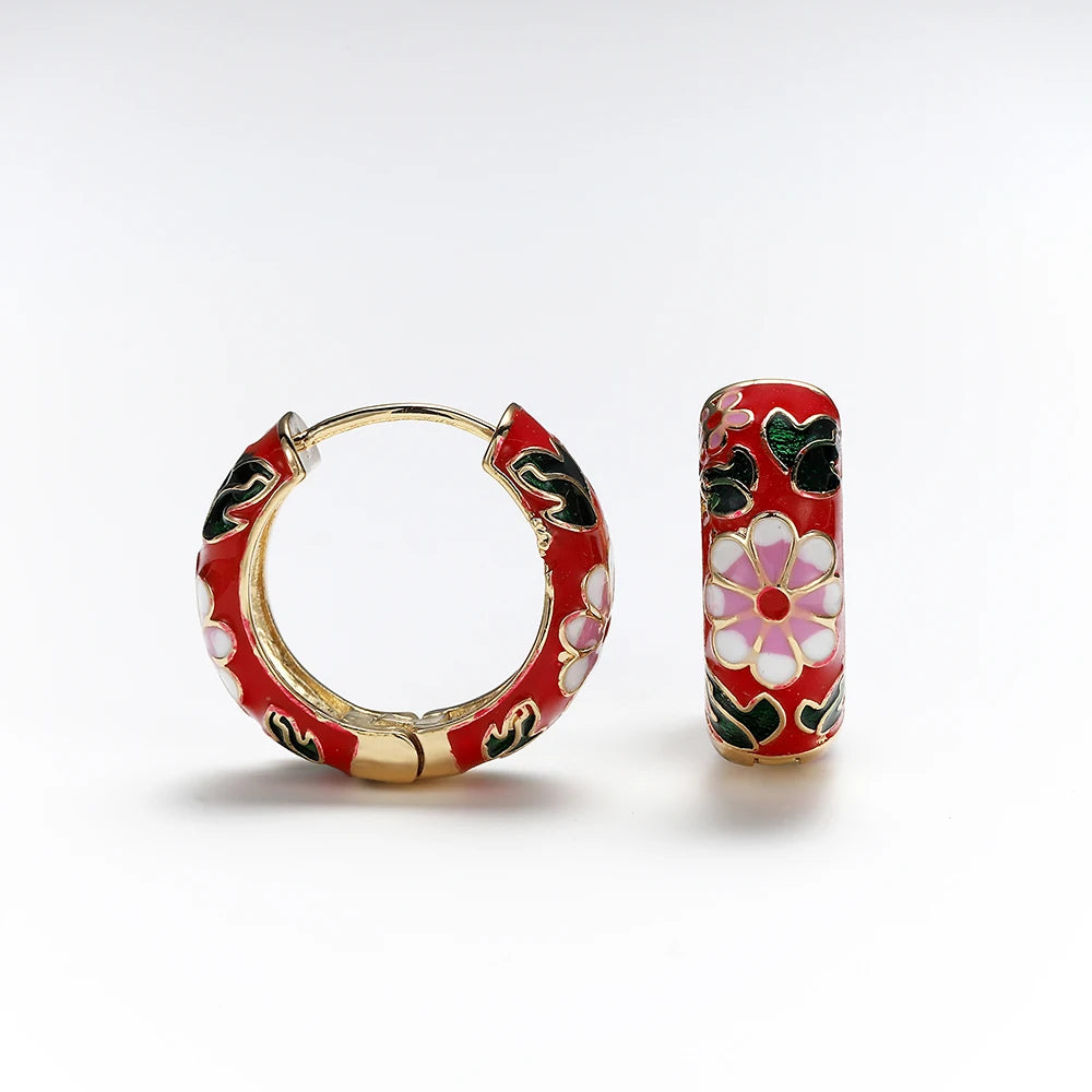 Meadow Blossom Earrings - Redwood Main