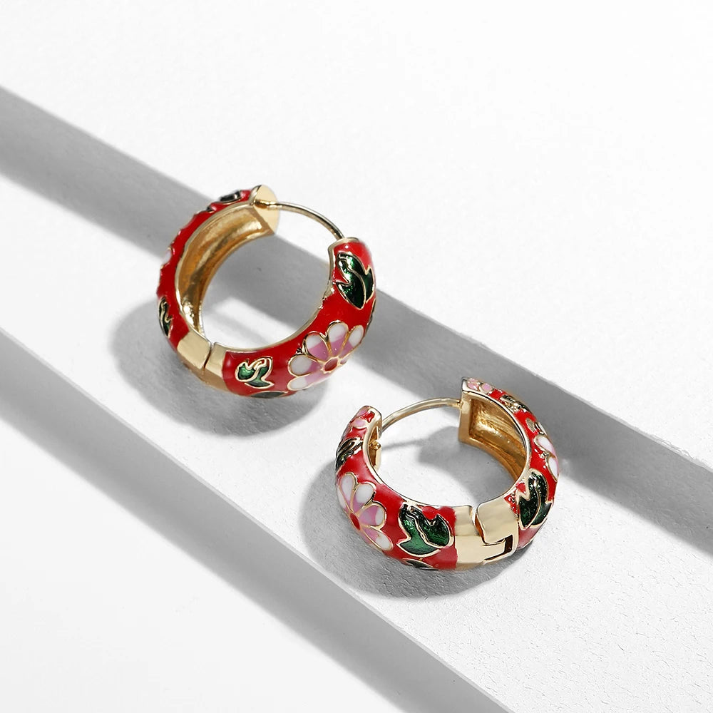 Meadow Blossom Earrings - Redwood Main