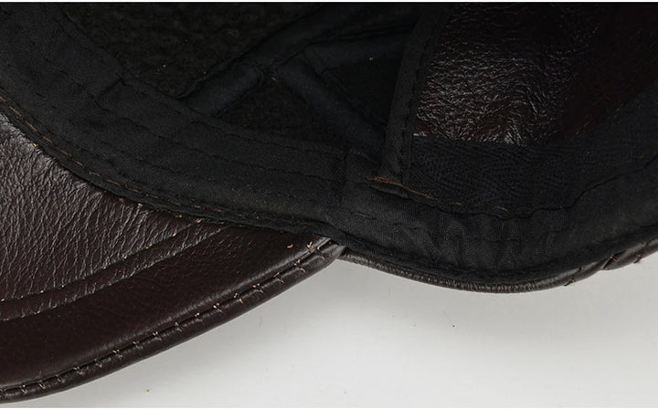 Ironvale Leather Cap - Redwood Main