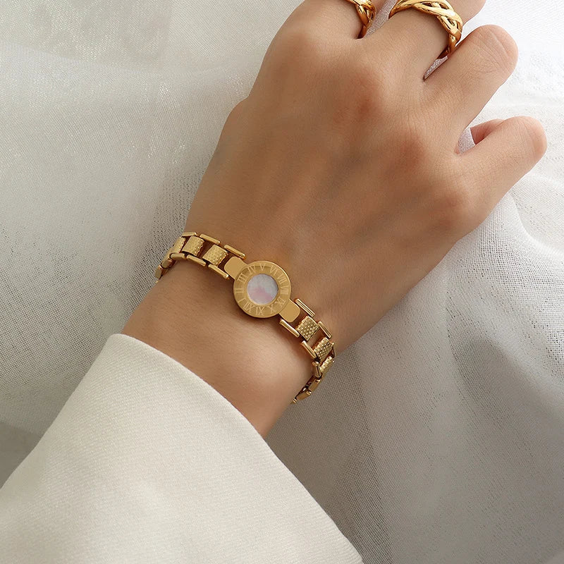 Eterna Roman Charm Bracelet - Redwood Main