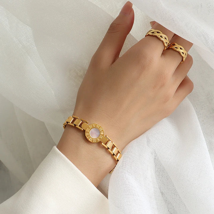 Eterna Roman Charm Bracelet - Redwood Main