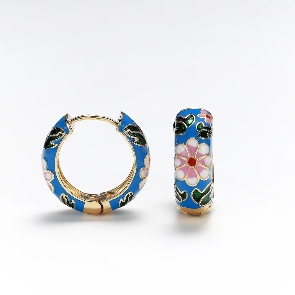 Meadow Blossom Earrings - Redwood Main