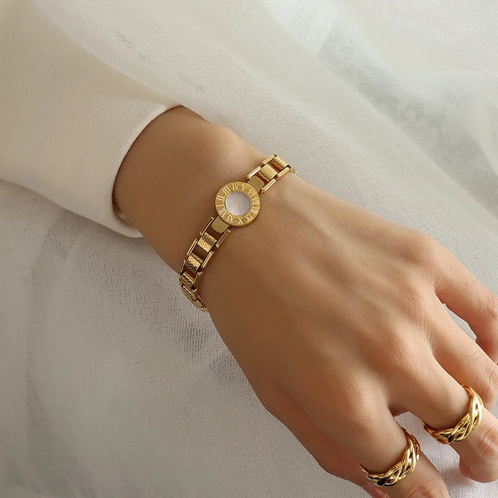 Eterna Roman Charm Bracelet - Redwood Main