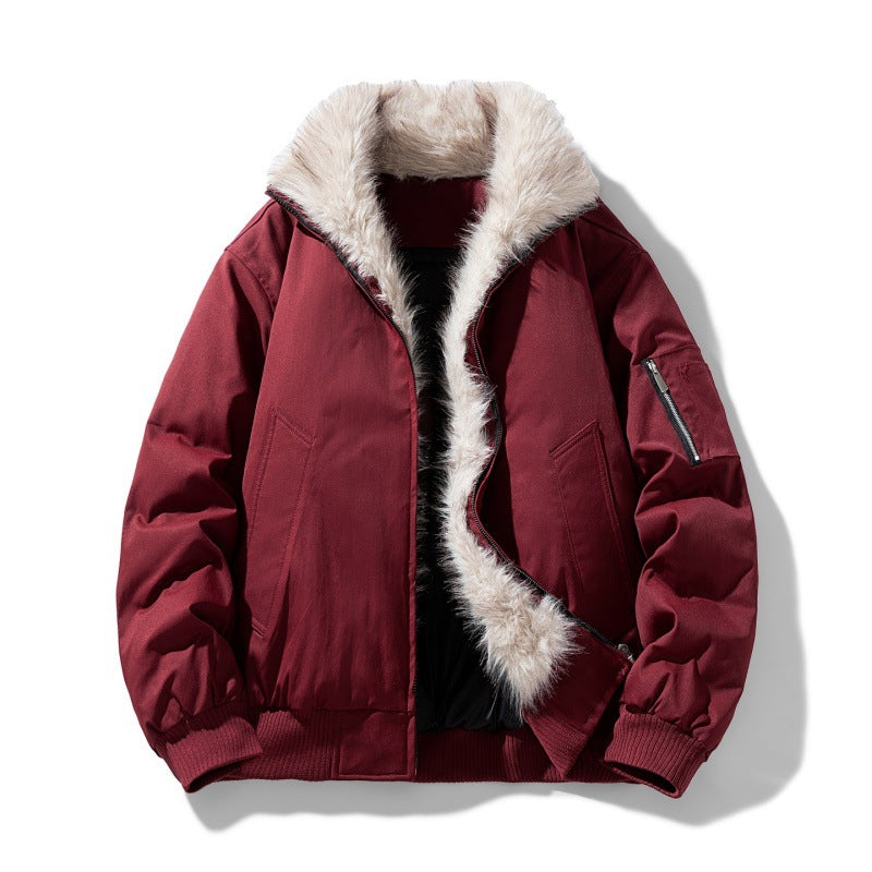 Norvane Fur-Lined Bomber Jacket