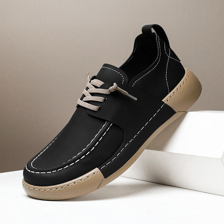 Roven Leather Shoes - Redwood Main